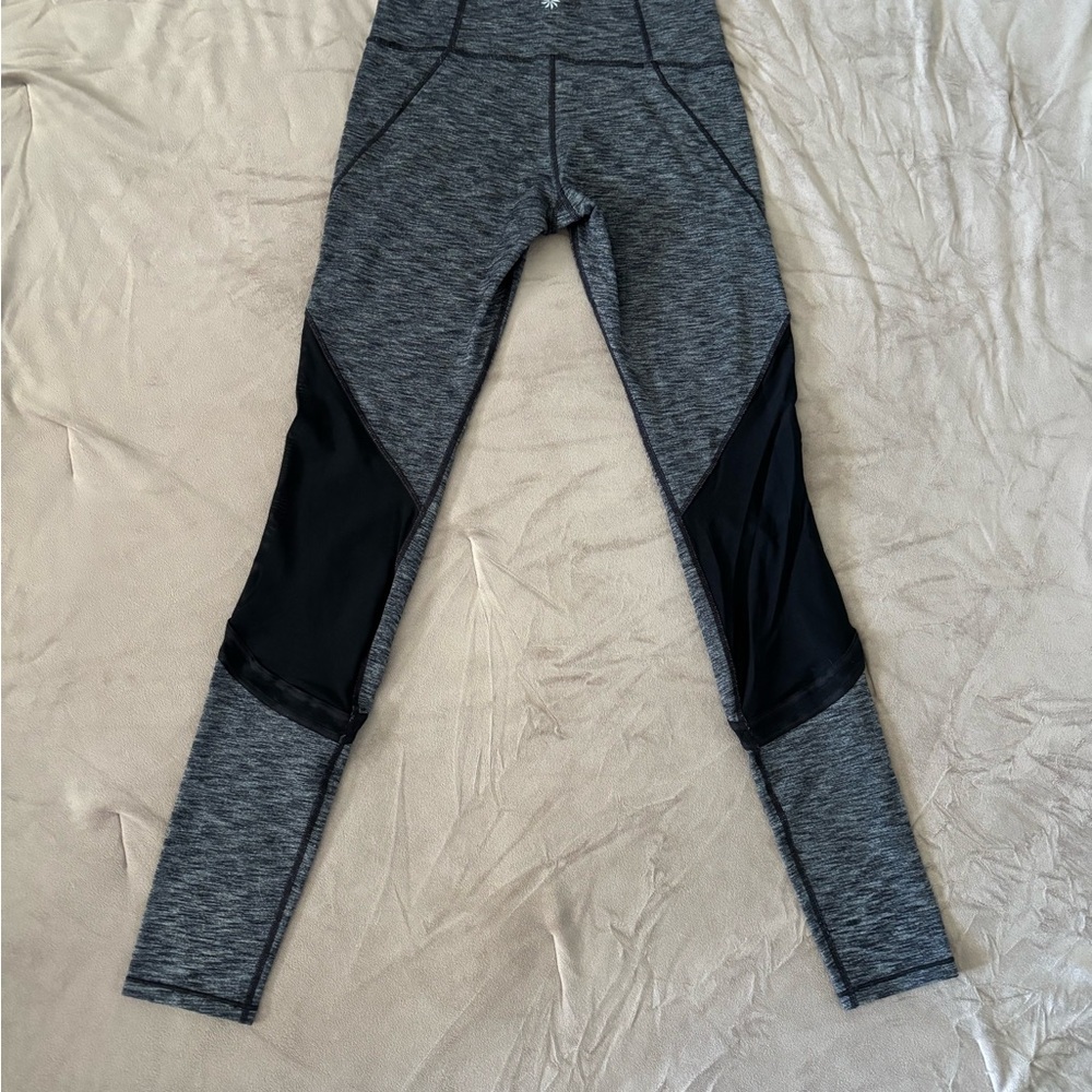 Athleta Charcoal Heathered High Rise Leggings - Small - Picture 2 of 5